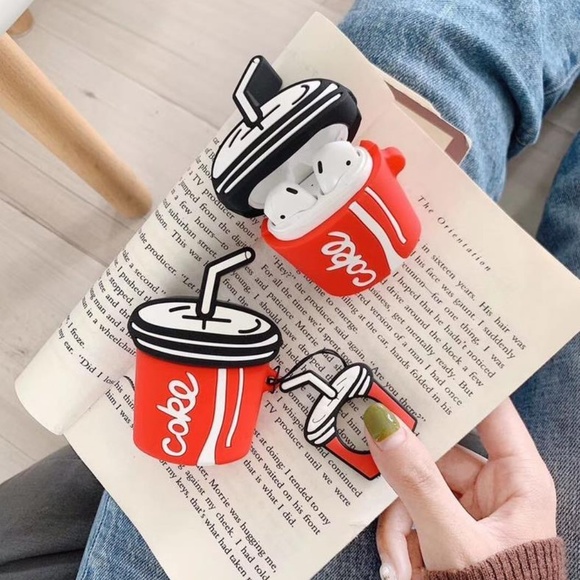 GoByte Accessories - NEW Cartoon Airpods Silicone Case W/Ring Strap